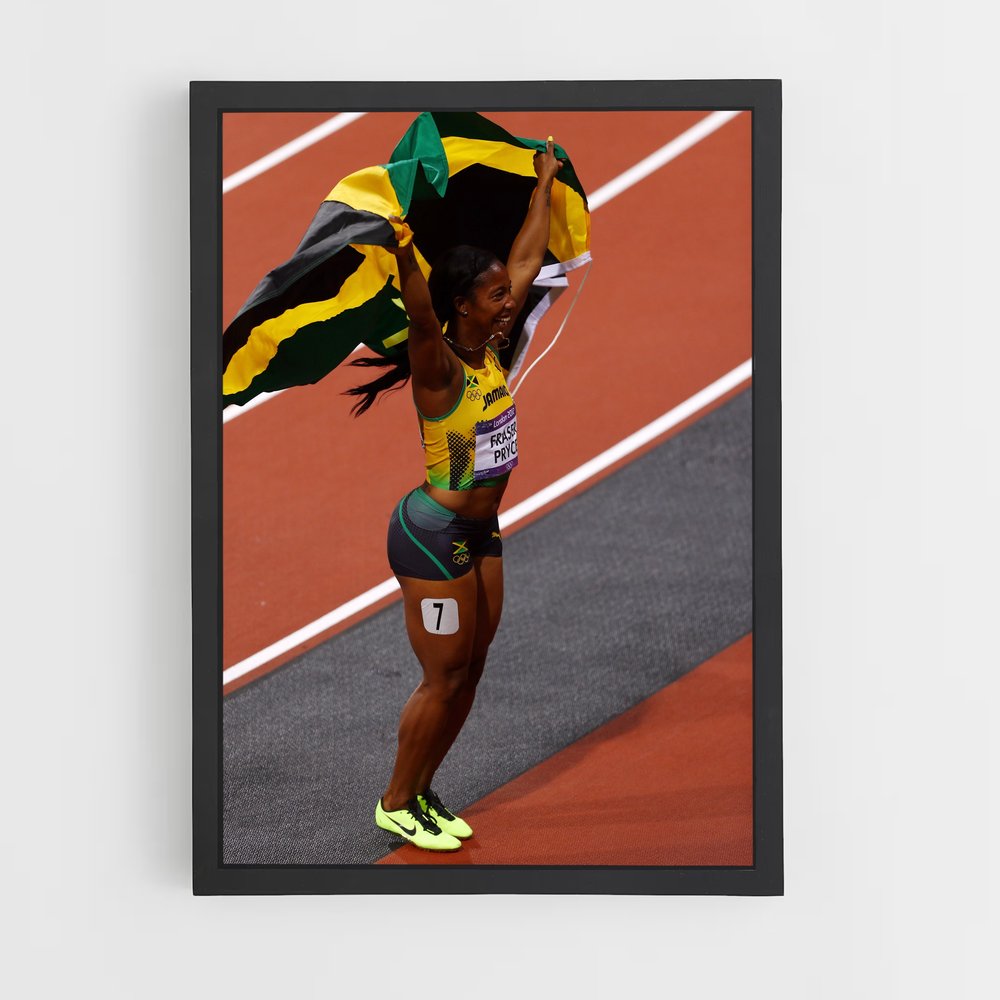 Poster La Fierté de la Piste – affiche Athlétisme (vue 2)